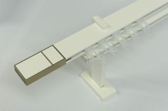 Garniža SQUARE LINE biela 2dr. - kon. BOSS biela koža