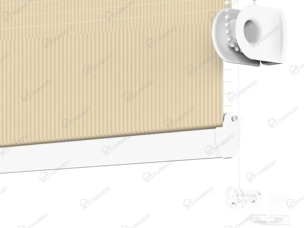 Roleta MINI - deň a noc - látka Miami 1303 - biela káva 4