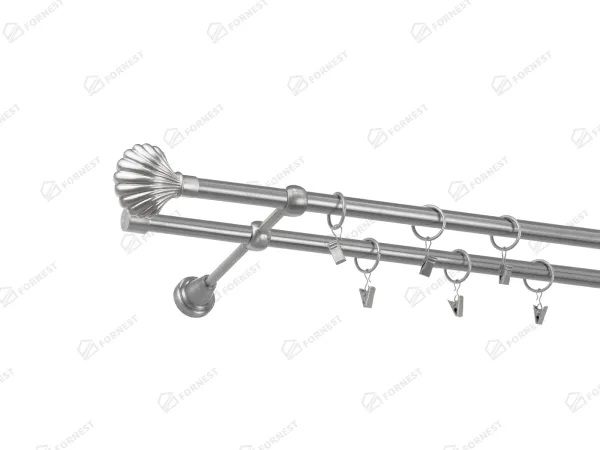 Garniža 16x16mm - 2rady - MUŠĽA - satin