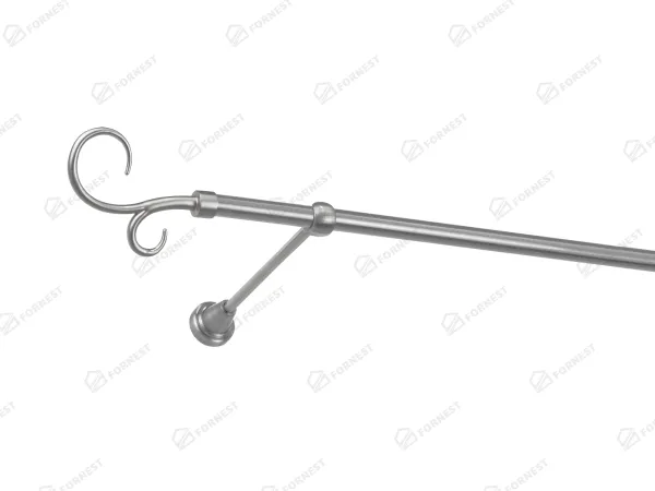 Garniža 16mm - 1rad - HÁK DVOJITÝ - satin 1