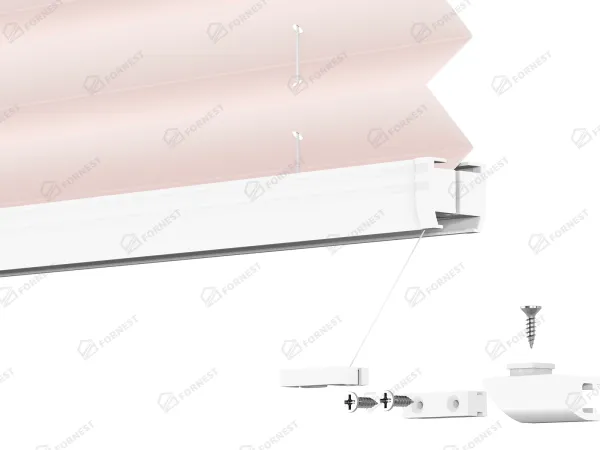 Plisé rolety LUX - látka Lovely rose 11073 - PEARL 9