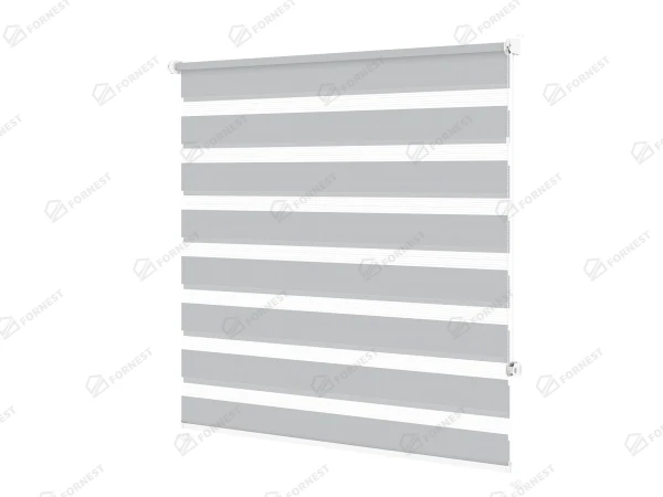 Roleta MINI - deň a noc - látka Zakynthos 12 - sivá 2