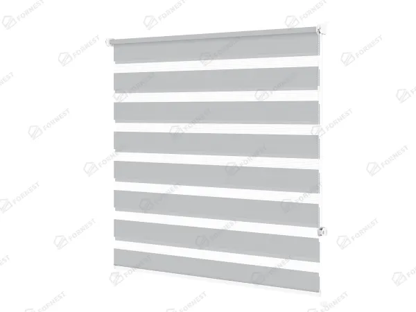 Roleta MINI - deň a noc - látka Zakynthos 12 - sivá 1