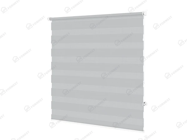 Roleta MINI - deň a noc - látka Zakynthos 12 - sivá 1