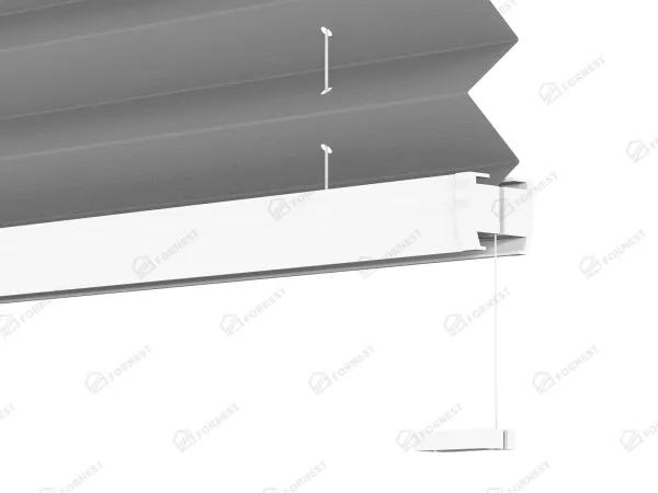 Plisé rolety LUX - látka Soft grey 11194 - BLACKOUT (zatemňujúca) 6