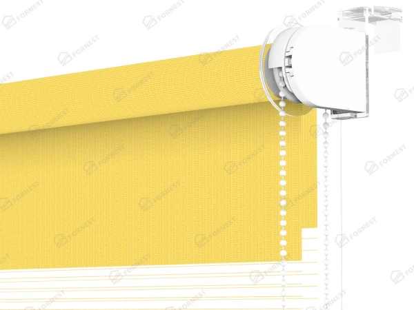 Roleta MINI - deň a noc - látka Zakynthos 15 - žltá 3