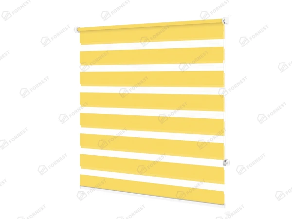 Roleta MINI - deň a noc - látka Zakynthos 15 - žltá 2