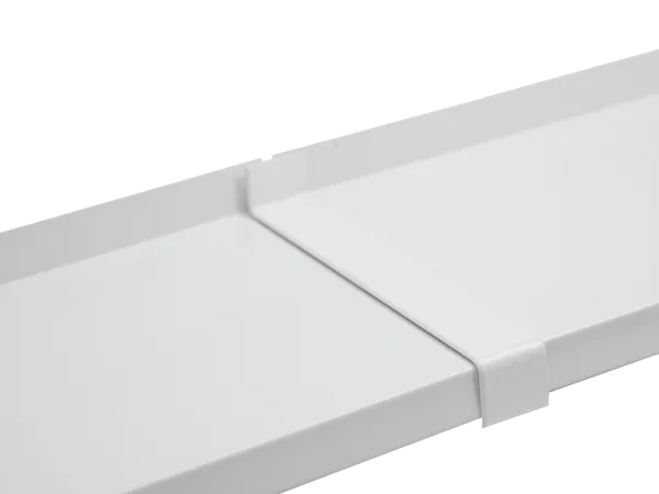 Hliníková spojka - priama - nos 25mm - biela RAL 9016 1