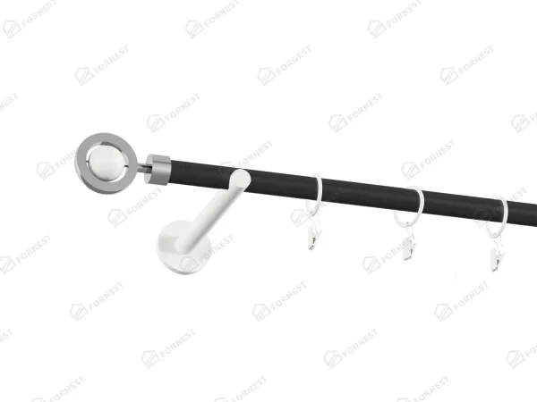 Garniža 19mm obyčajná tyč - 1rad - SFERA - čierno biela