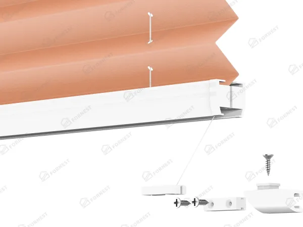 Plisé rolety LUX - látka Coral 11074 - PEARL 9