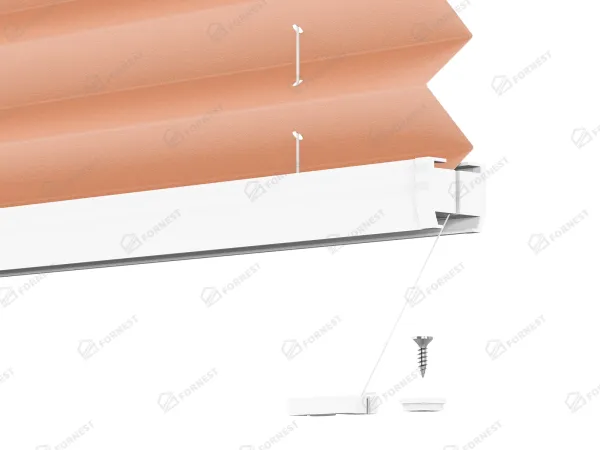 Plisé rolety LUX - látka Coral 11074 - PEARL 7