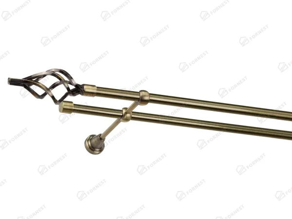 Garniža 16x16mm - 2rady - GUĽA AZUR - antik 1