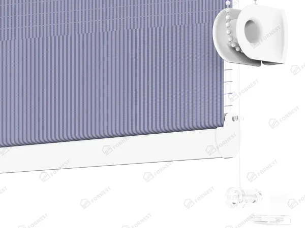 Roleta MINI - deň a noc - látka Bahama 1808 - modrá 4