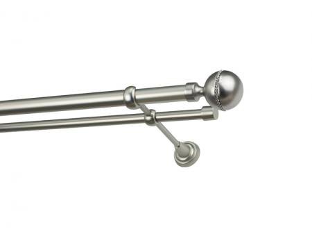 Garniža 25x16mm - 2rady - KALISTO CRYSTAL - satin 1