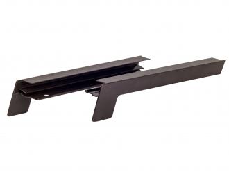 Hliníkové vonkajšie krytky - nos 40mm - tmavohnedá RAL 8019 - pár