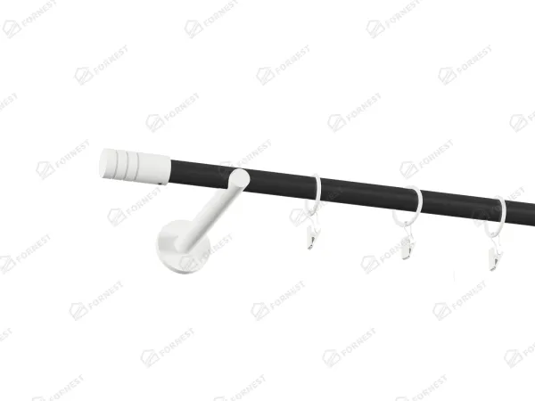 Garniža 19mm obyčajná tyč - 1rad - TECHNO - čierno biela