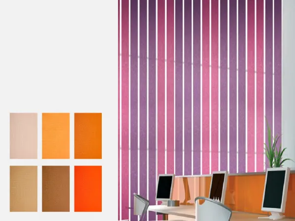 Dvojfarebné vertikálne žalúzie      - látka COLORADO