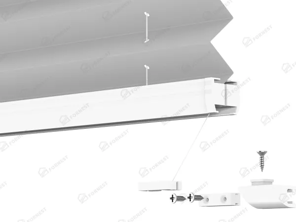 Plisé rolety LUX - látka Silver dust 11199 - BLACKOUT (zatemňujúca) 9