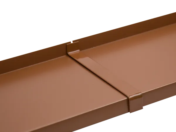 Hliníková spojka - priama - nos 25mm - hnedá RAL 8003 1