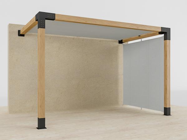 Pergola VEGAS - o stenu - 1 sekčná