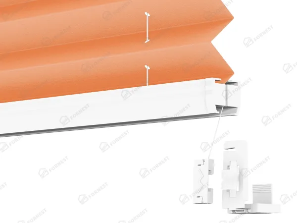 Plisé rolety LUX - látka Orange juice 11075 - PEARL 5