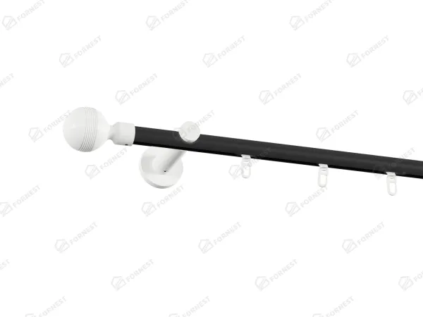 Garniža 19mm drážková tyč - 1rad - GABI - čierno biela