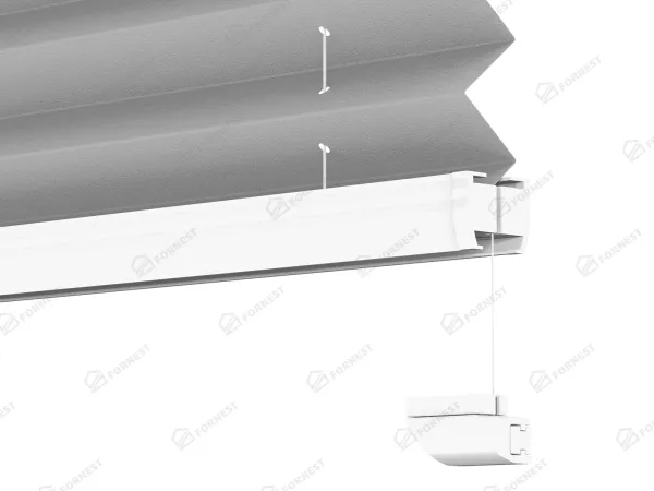 Plisé rolety LUX - látka Soft grey 11040 - PEARL 8