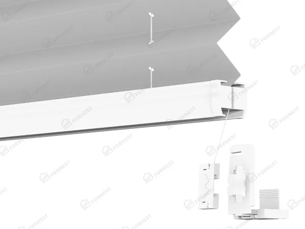 Plisé rolety LUX - látka Silver dust 11199 - BLACKOUT (zatemňujúca) 5