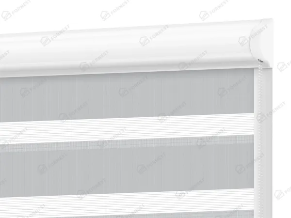 Roleta SWING - deň a noc - látka Zakynthos 12 - sivá