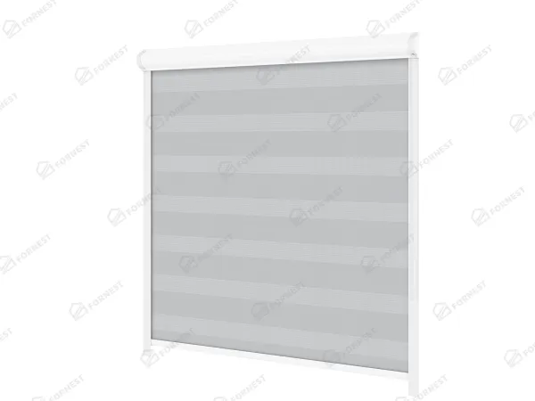 Roleta SWING - deň a noc - látka Zakynthos 12 - sivá 2