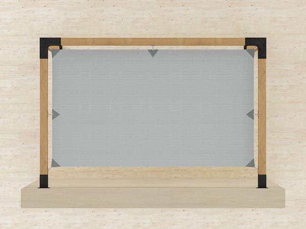 Pergola VEGAS - o stenu - 1 sekčná 1