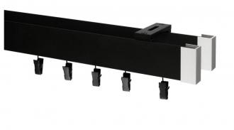 Garniža MODERN 2-drážková - do stropu - odtieň ČIERNA