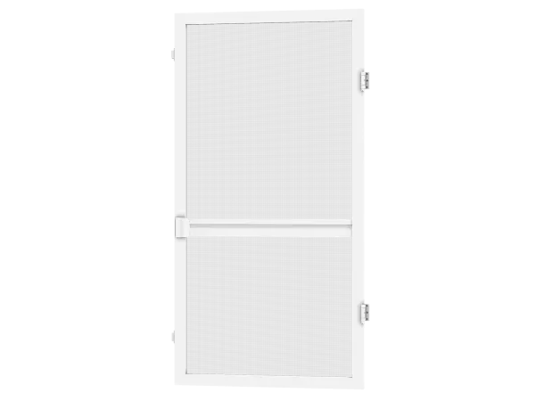 Sieťky na DVERE - pántové - BIELA - s priečkou