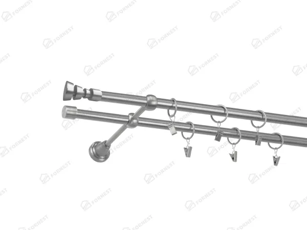 Garniža 16x16mm - 2rady - AFINA - satin