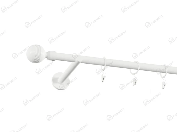 Garniža 19mm obyčajná tyč - 1rad - GABI - Biela