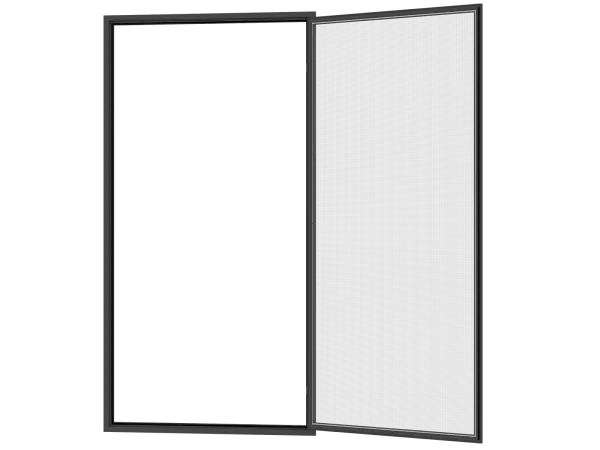 Sieťky na DVERE- pántové v ráme SMART - ANTRACIT - bez priečky