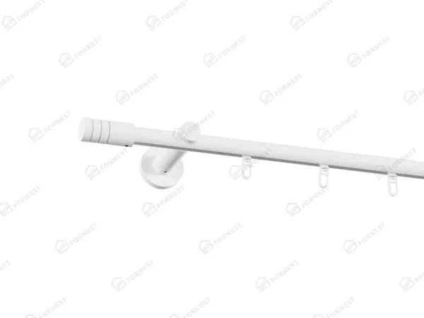 Garniža 19mm drážková tyč - 1rad - TECHNO - biela