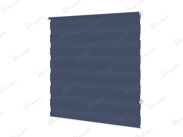 Roleta MINI - deň a noc - látka Bahama 1810 - tmavo modrá 2