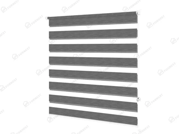 Roleta MINI - deň a noc - látka Maurícius 70 - antracit 1