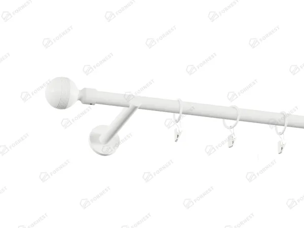 Garniža 19mm obyčajná tyč - 1rad - GABI - biela
