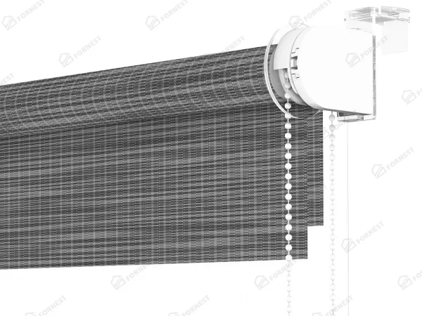 Roleta MINI - deň a noc - látka Maurícius 70 - antracit 3