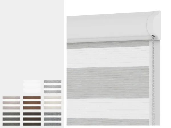 Roleta SWING - deň a noc - látka MALORKA