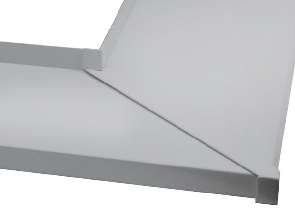 Hliníková spojka - 90° - nos 25mm - strieborná RAL 9006 1