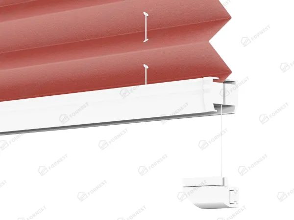 Plisé rolety LUX - látka Ruby red 11076 - PEARL 8