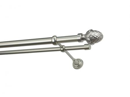 Garniža 25x16mm - 2rady - ŽALUĎ - satin 1