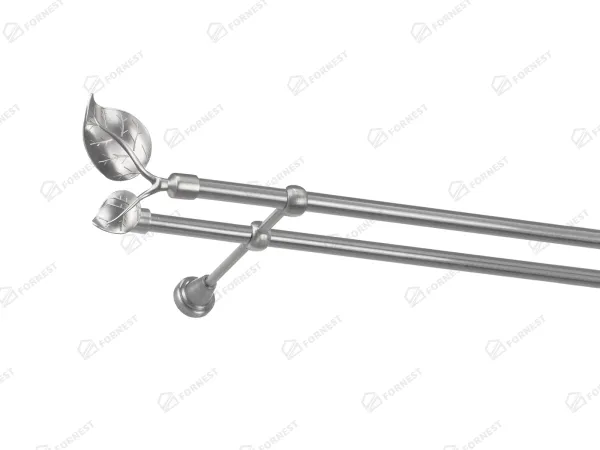 Garniža 16x16mm - 2rady - LIST VEĽKÝ - satin 1