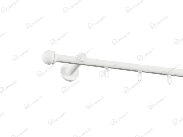 Garniža 19mm drážková tyč - 1rad - TODI MAX - biela