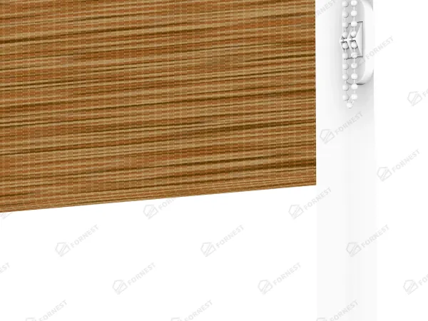 Roleta SWING LITE - deň a noc - látka Maurícius 65 - hnedá (dub zlatý) 4