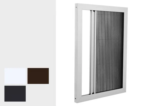 Sieťky na DVERE - PLISÉ jednostranné - bežné farby