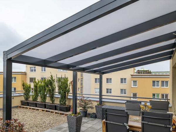 Pergola BASIC s polykarbonátom - na stenu